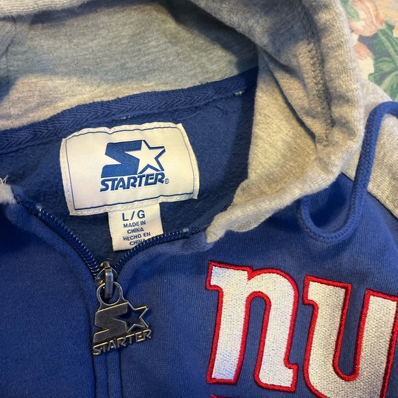 STARTER VINTAGE NY GIANTS ZIPUP - Picture 2 of 3